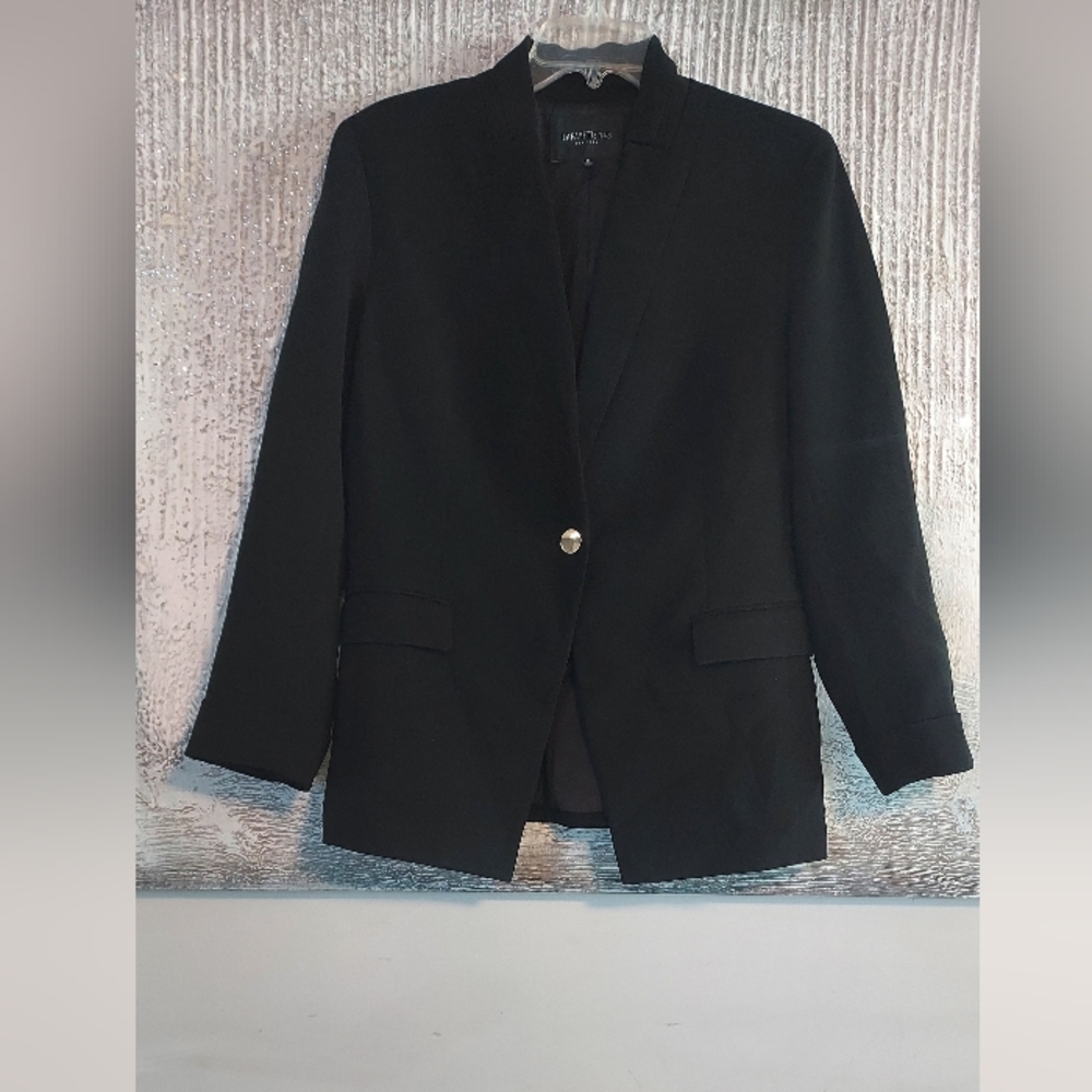 LAFAYETTE 148 Classic One Button Black Blazer Sz-14